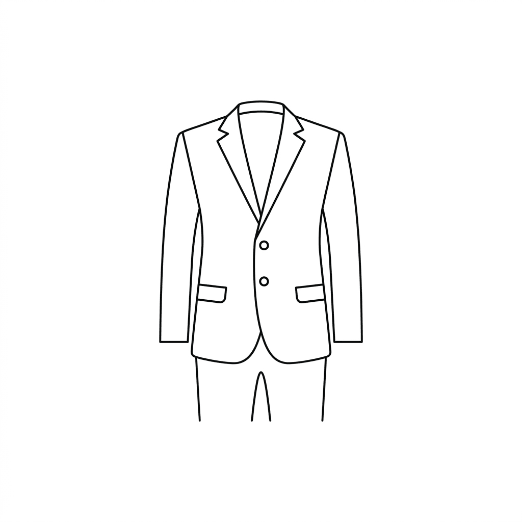 Single-breasted, 2 buttons